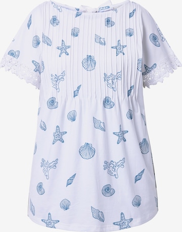 Ulla Popken Shirt in Weiß: Vorderseite