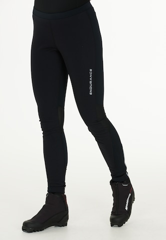 ENDURANCE Regular Workout Pants 'Ricco' in Black: front