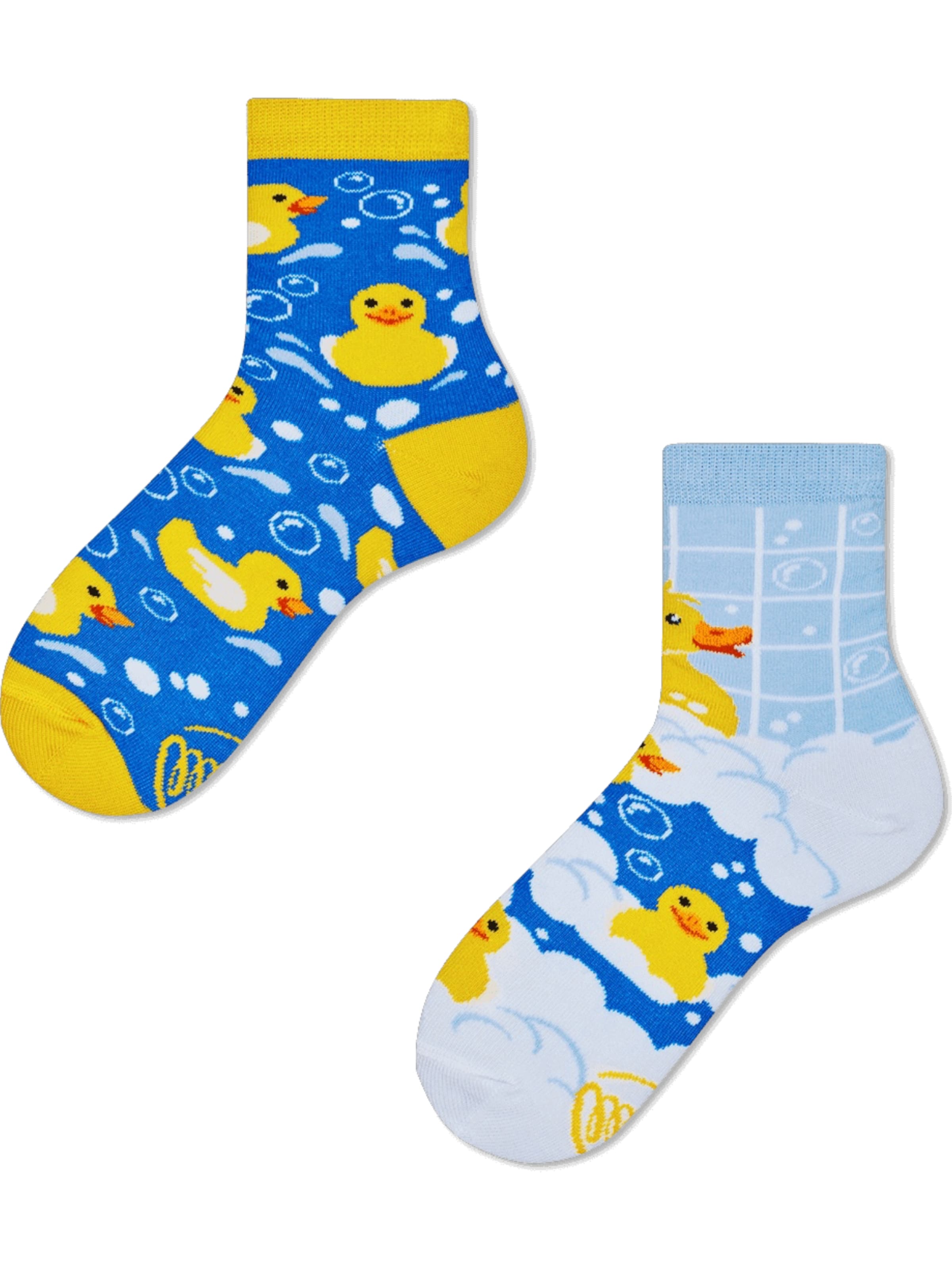 Many Mornings Socks 'Many Mornings  Ducks' in Blue: front