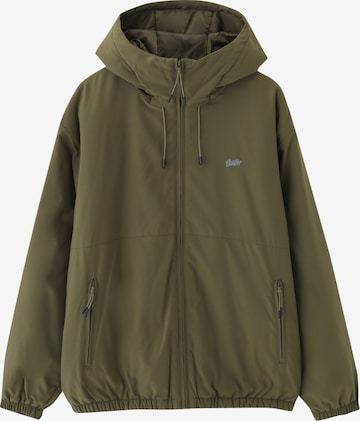 Pull&Bear Between-Season Jacket in Green: front