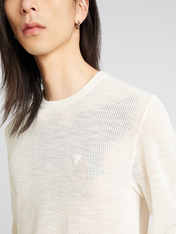 Pull-over 'CASEY' GUESS en blanc
