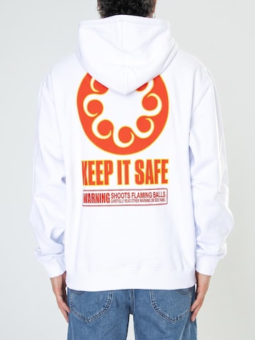 Octopus Sweatshirt 'Blaster' i hvid