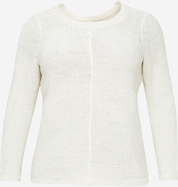 ONLY Carmakoma Sweater 'FOXY' in White: front