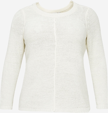 ONLY Carmakoma - Pullover 'FOXY' em branco: frente