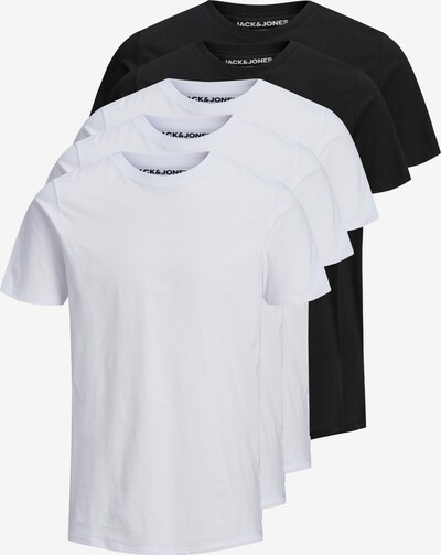 JACK & JONES Shirt 'JJEORGANIC' in schwarz / weiß, Produktansicht