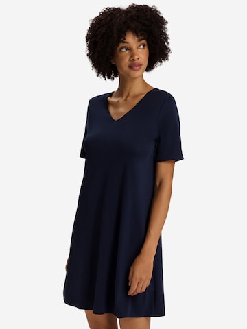 Hanro Nightgown 'Cotton Silk' in Blue