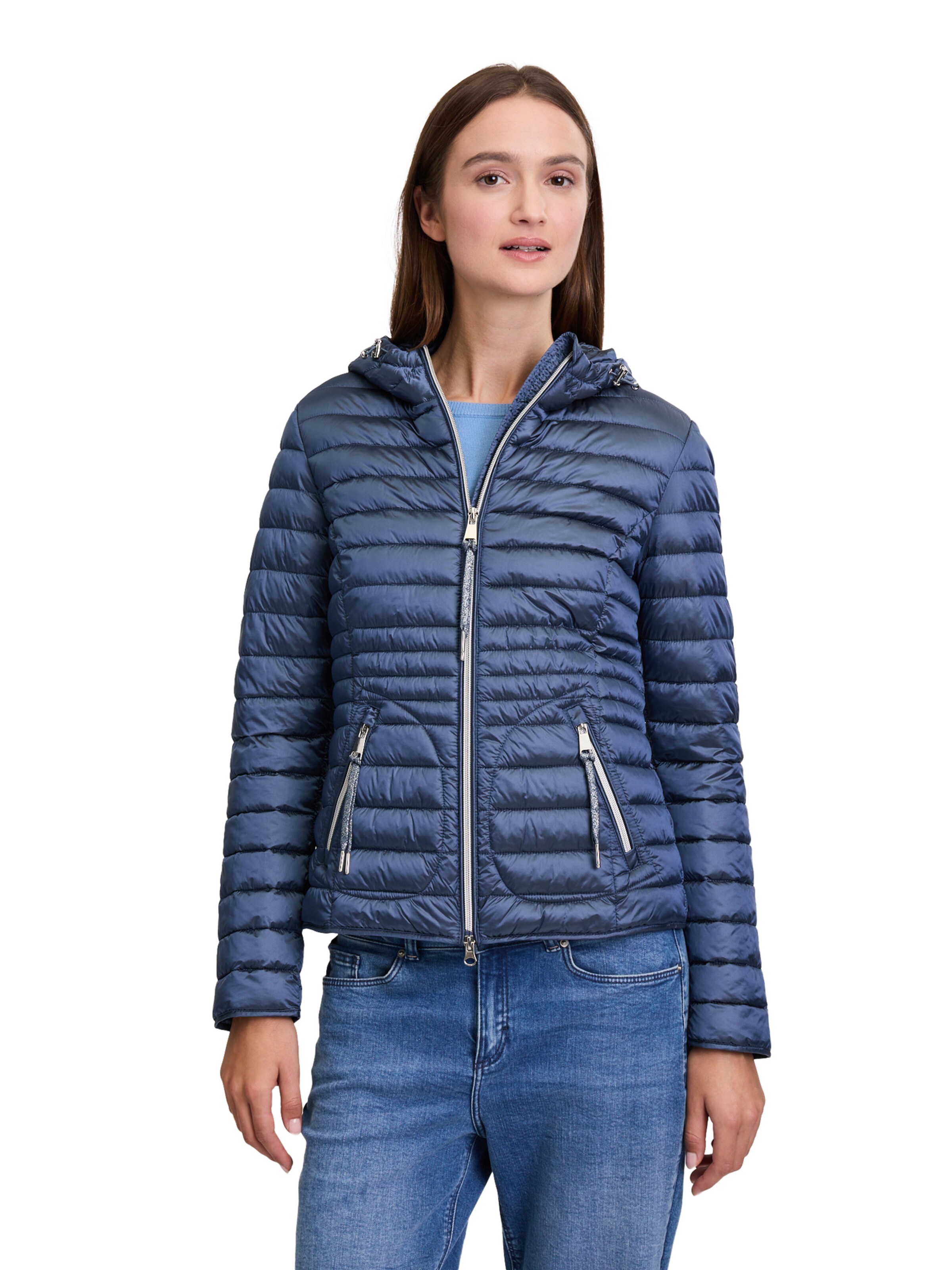 Veste d’hiver Cartoon en bleu : devant