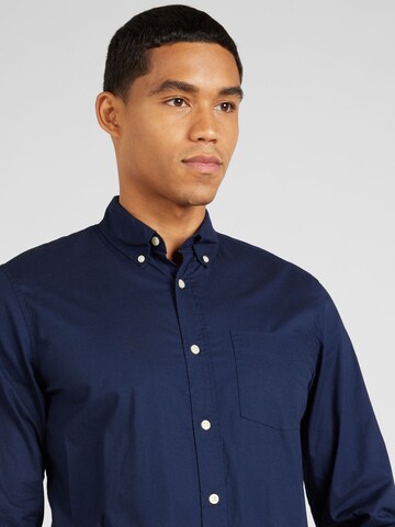 GAP Regular fit Button Up Shirt in Blue