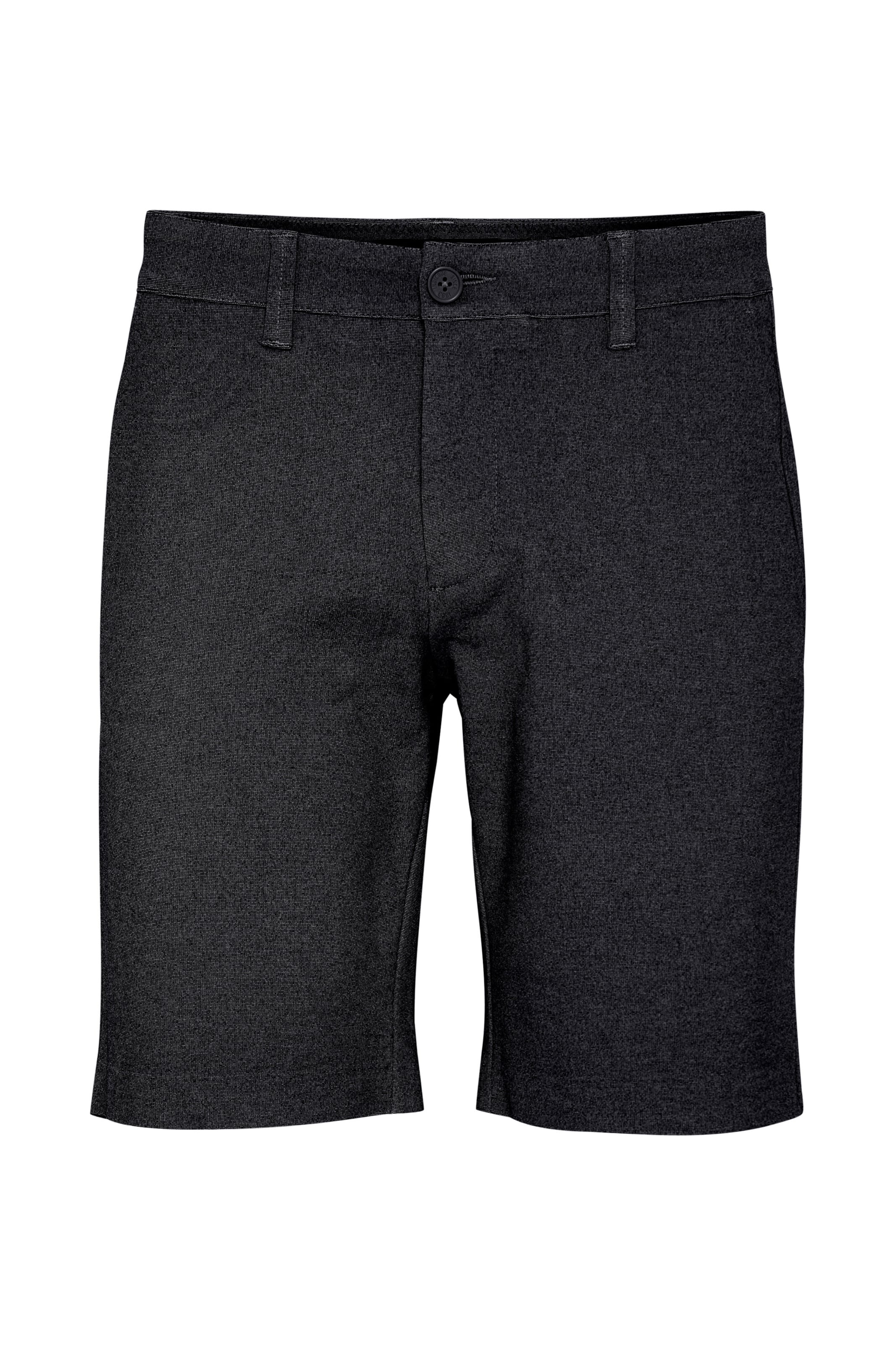 INDICODE JEANS Shorts 'Koldo' in Schwarz: Vorderseite