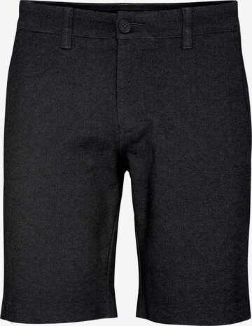 INDICODE JEANS Regular Chino Pants 'Koldo' in Black: front