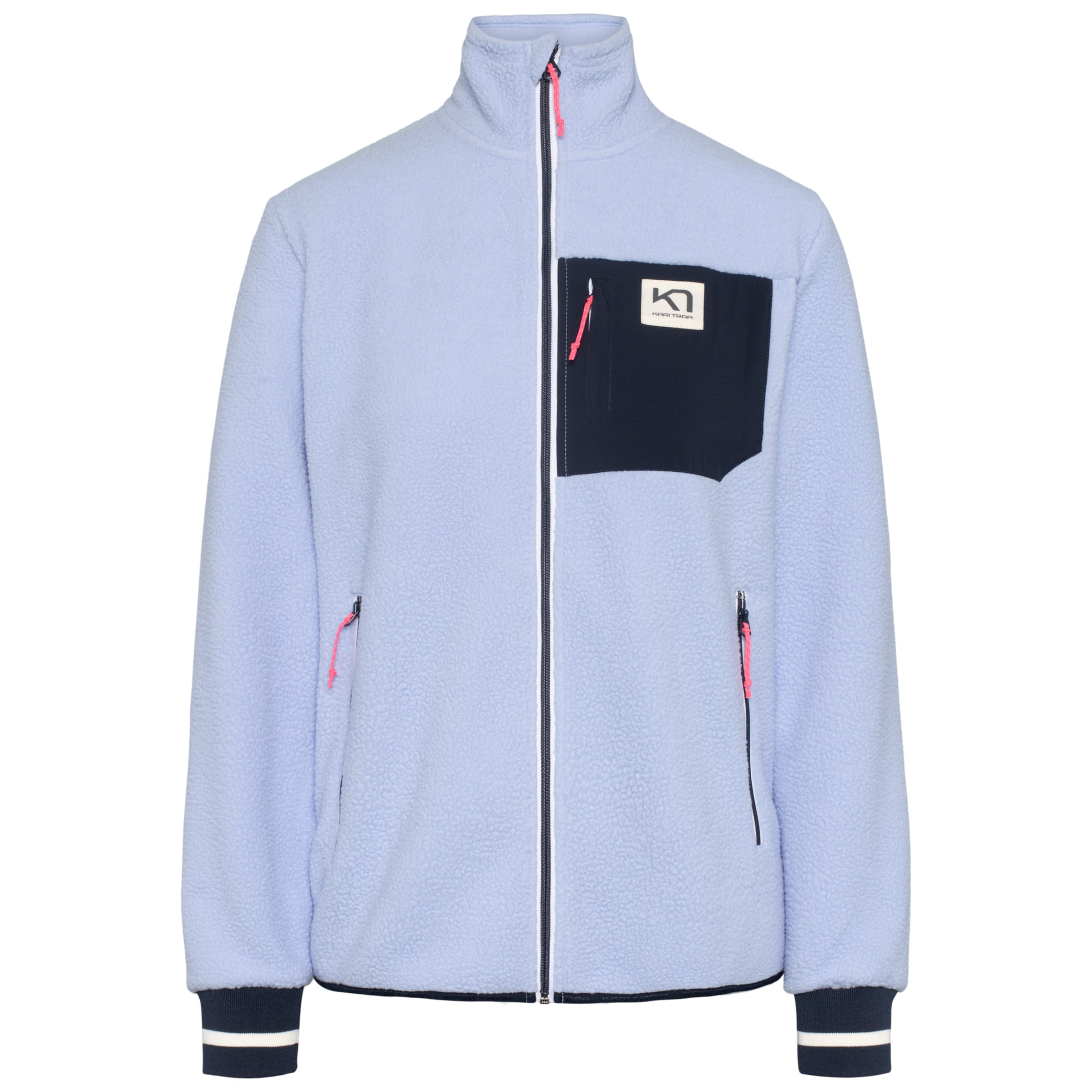 Kari Traa Fleece Jacket 'Rothe' in Blue: front