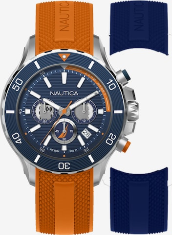 Orologio analogico 'NST' di NAUTICA in arancione: frontale