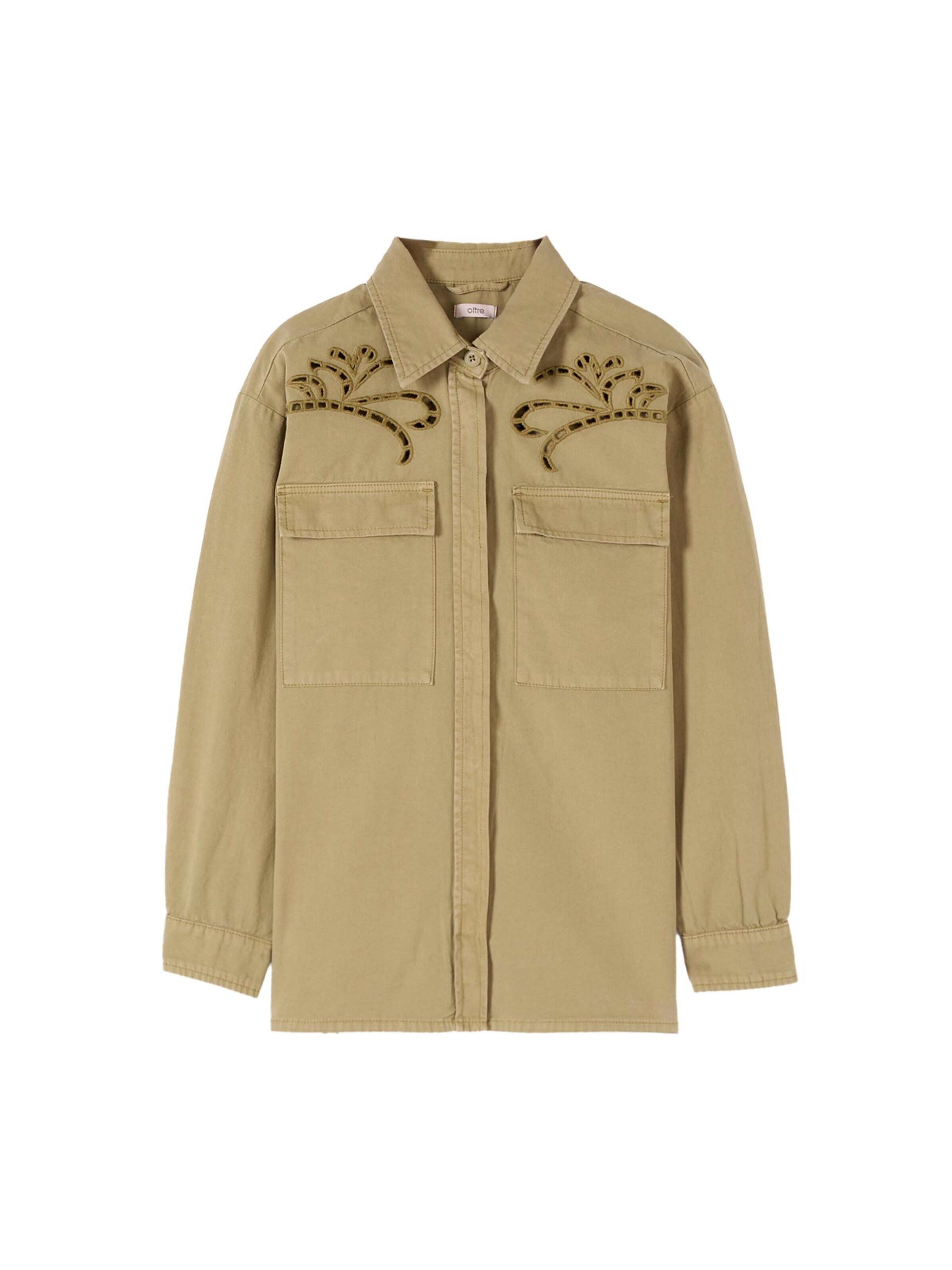 oltre Blouse in L-XL in Khaki, Item view