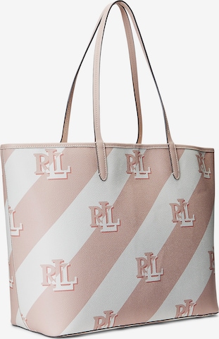 Shopper di Lauren Ralph Lauren in rosa: frontale