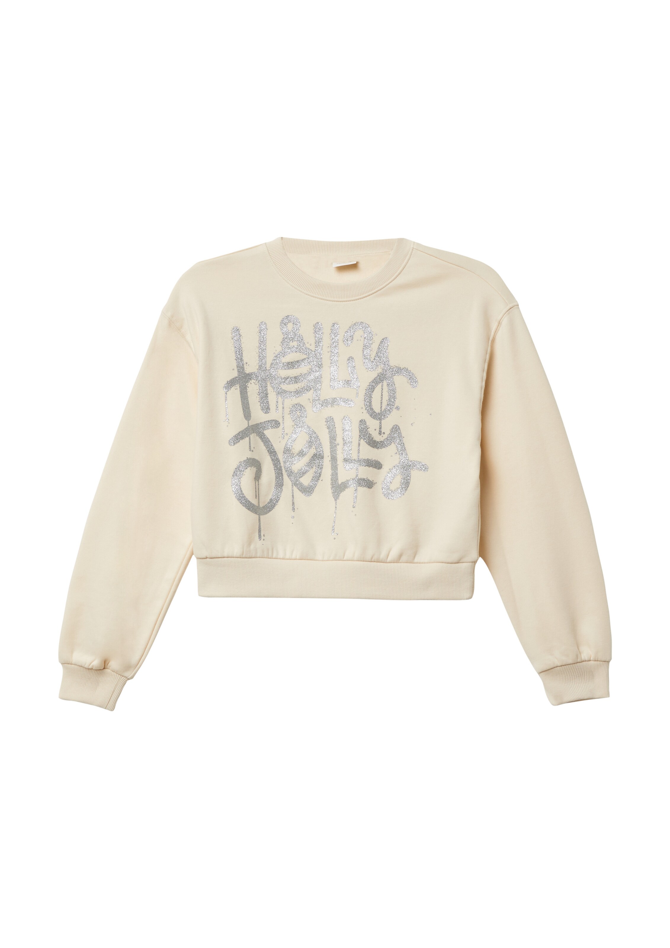 s.Oliver Sweatshirt in Beige: voorkant
