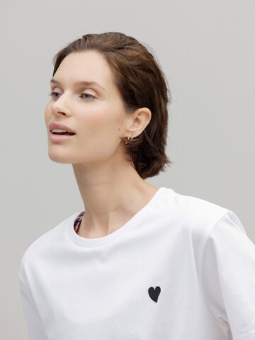 Hey Honey - Camiseta talla grande 'Hearts' en blanco