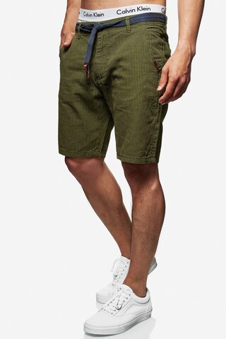 INDICODE JEANS Regular Shorts in Grün