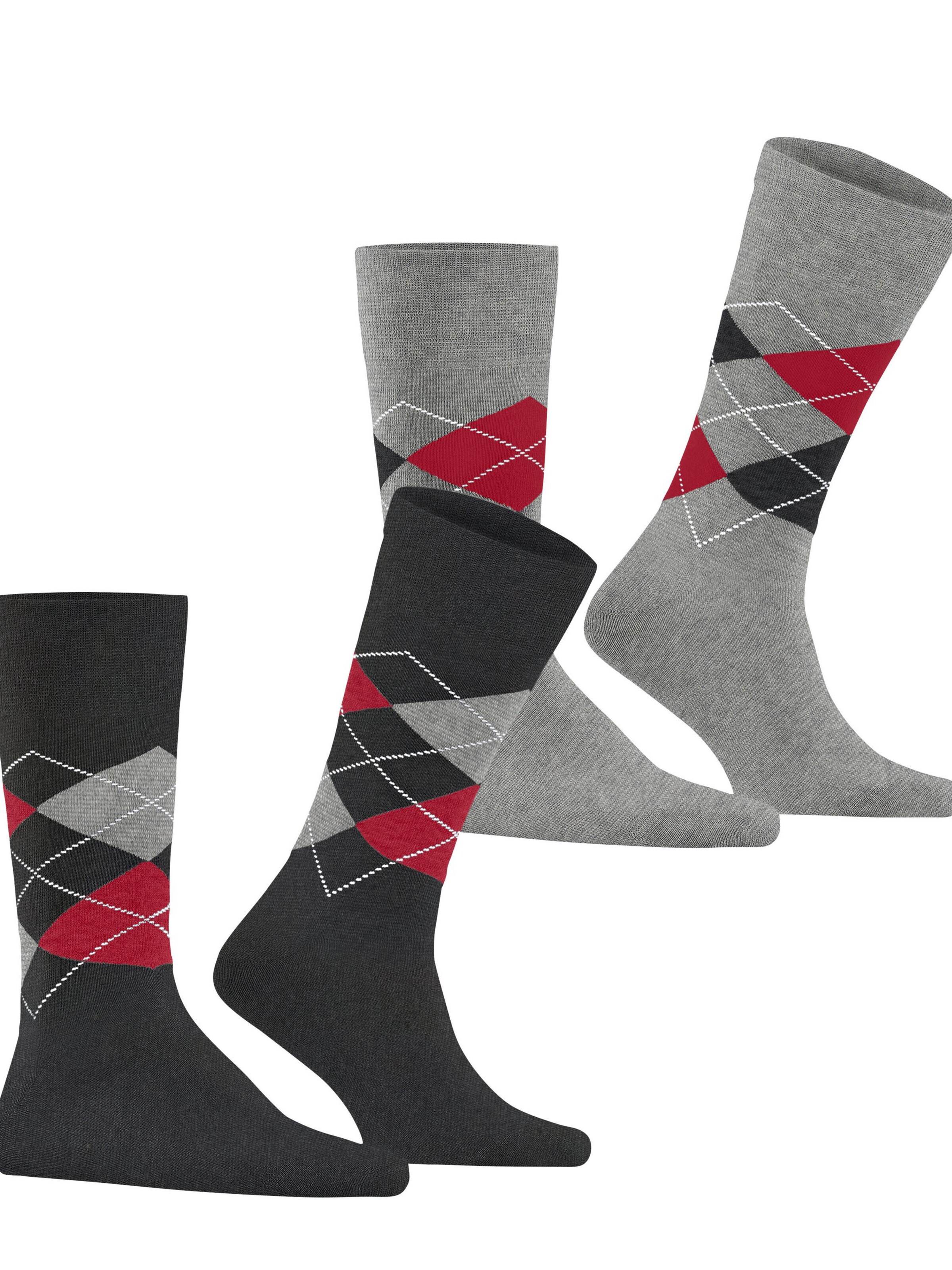 BURLINGTON Socks 'Everyday Argyle' in Black