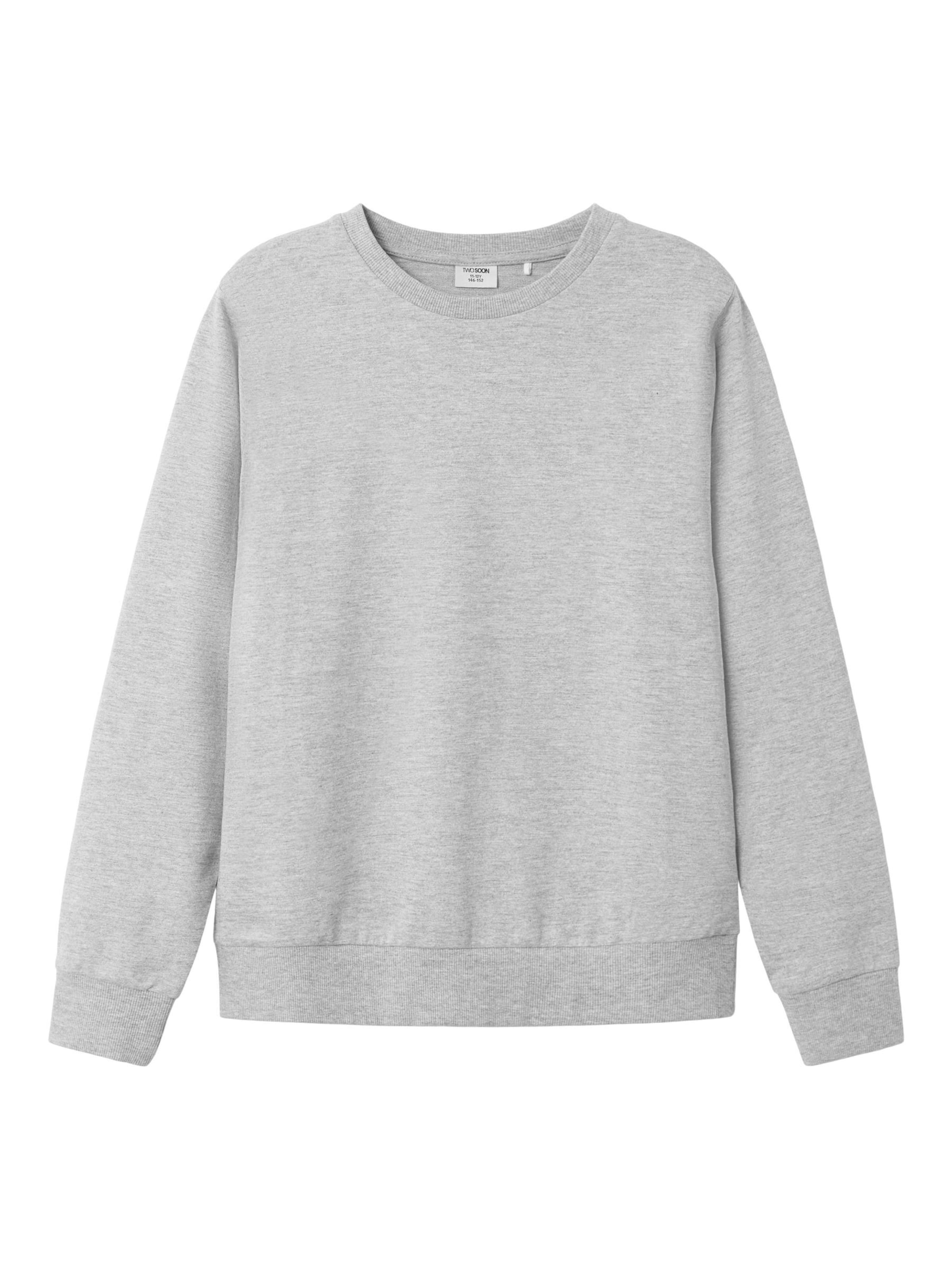 Felpa di TWO SOON in grigio: frontale