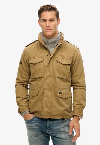 Superdry Tussenjas in Bruin: voorkant