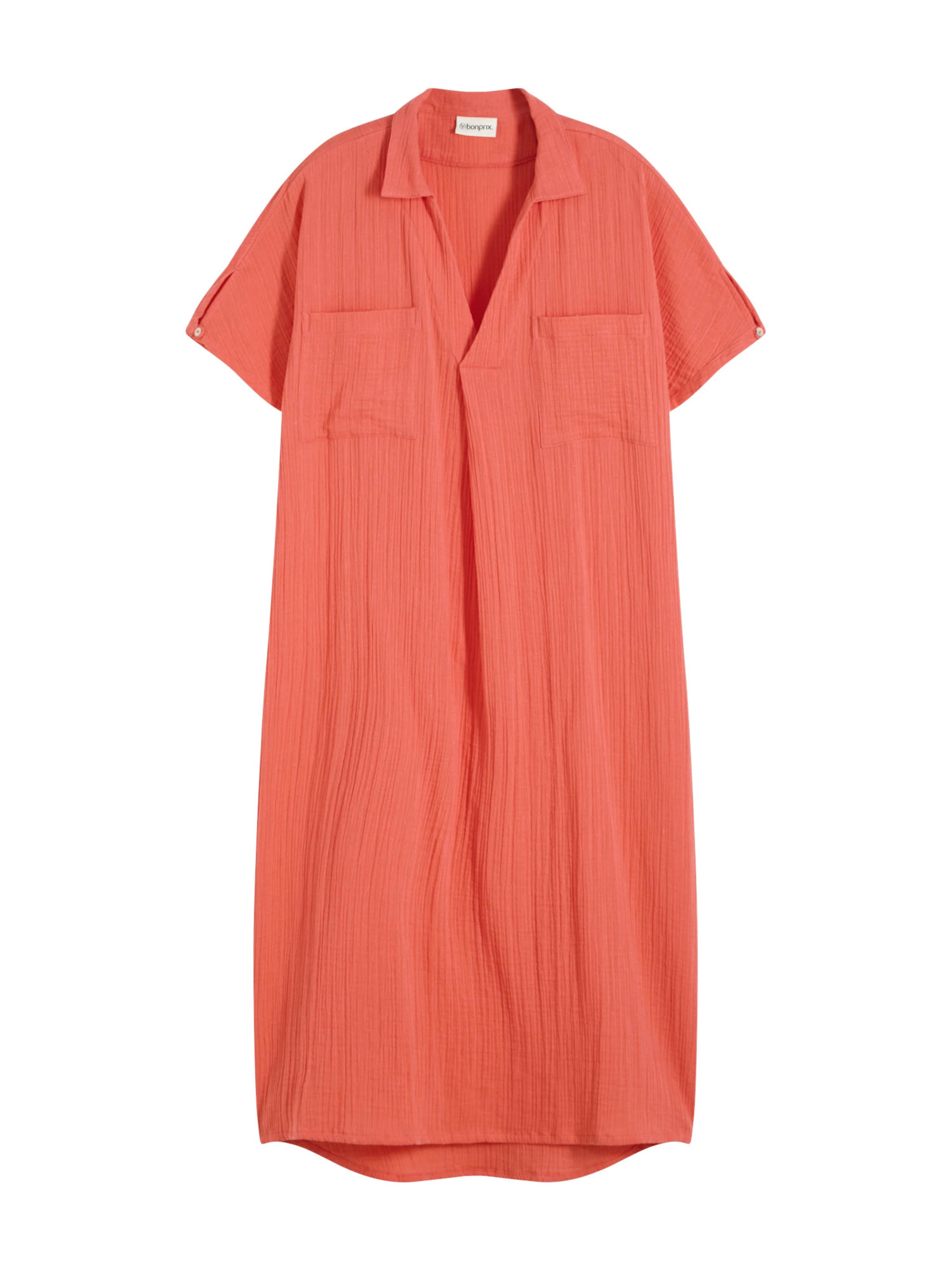 bonprix Blousejurk in Oranje: voorkant