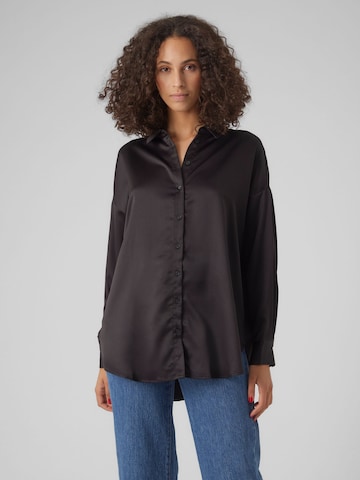 VERO MODA Blouse 'MERLE' in Zwart: voorkant