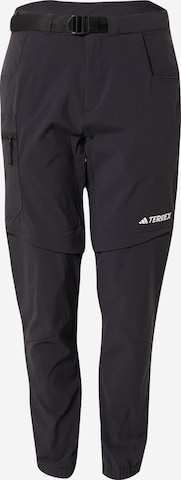 Tapered Pantaloni per outdoor 'Utilitas' di ADIDAS TERREX in nero: frontale