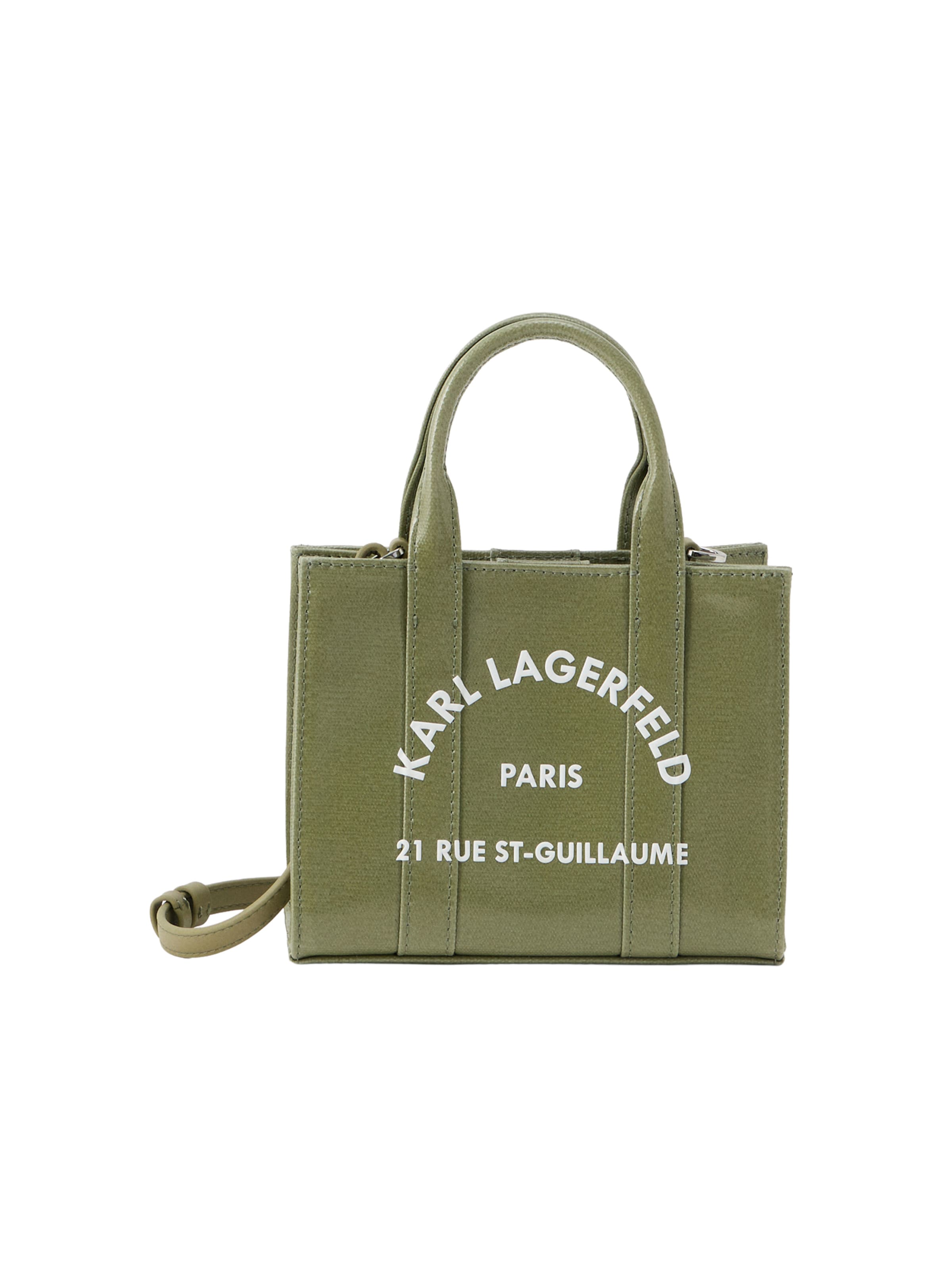 Karl Lagerfeld Handbag in Green / Off white, Item view