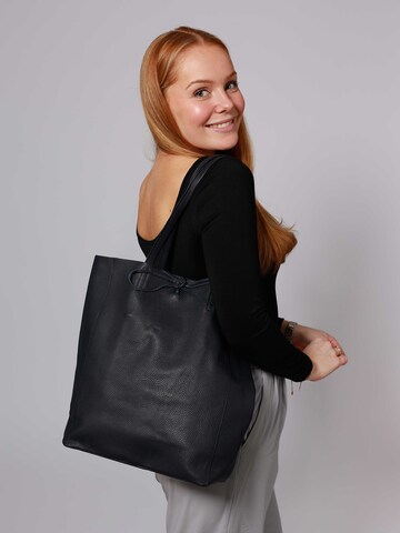 Zwillingsherz Shopper táska 'The Classic' - fekete