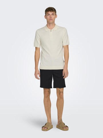 T-Shirt Only & Sons en blanc
