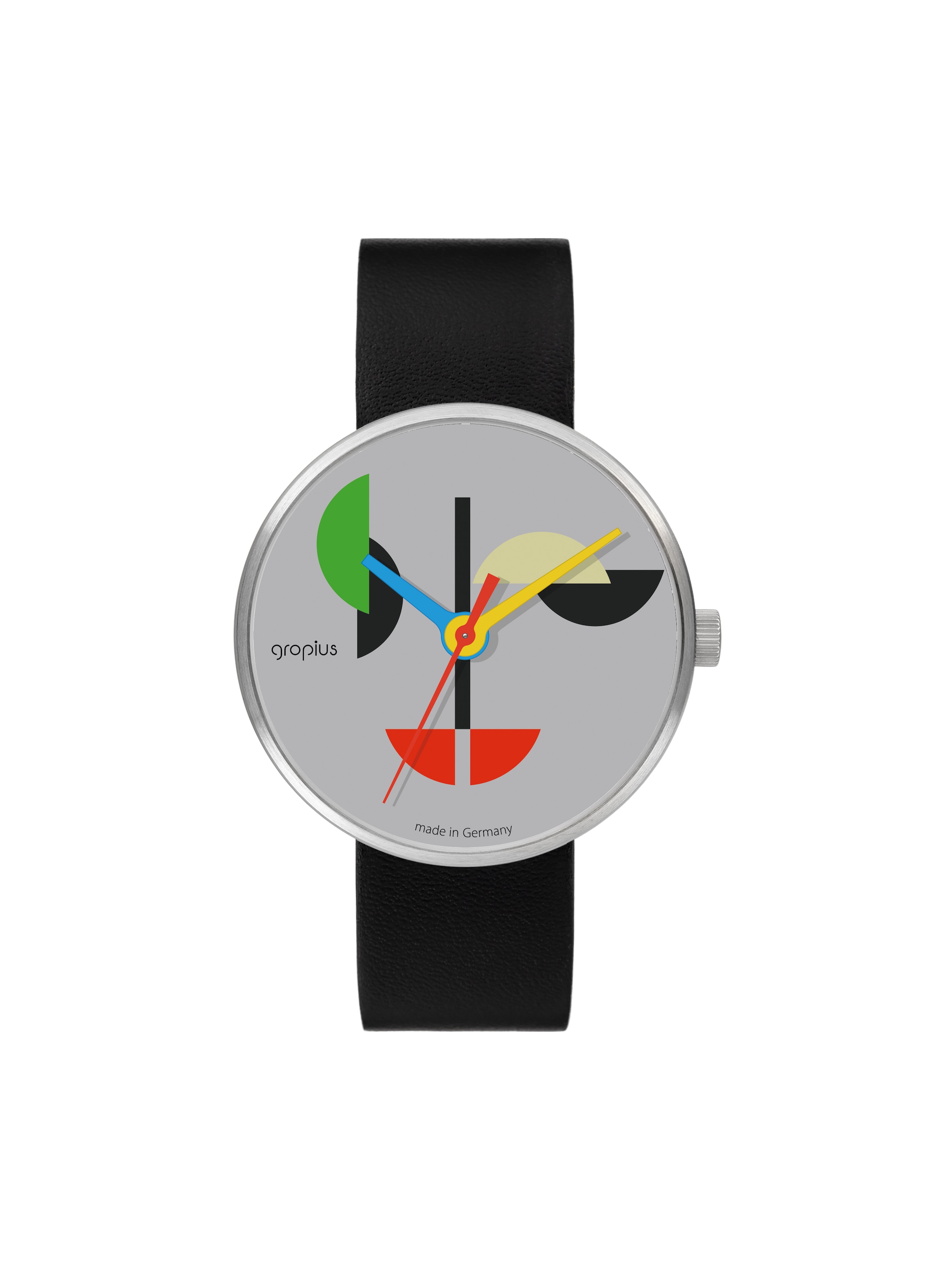 WALTER GROPIUS Analog Watch 'TRIADE DER SINNE' in Grey: front
