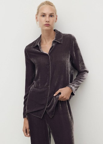 MANGO Schlafshirt 'Xbluti' in Lila: Vorderseite