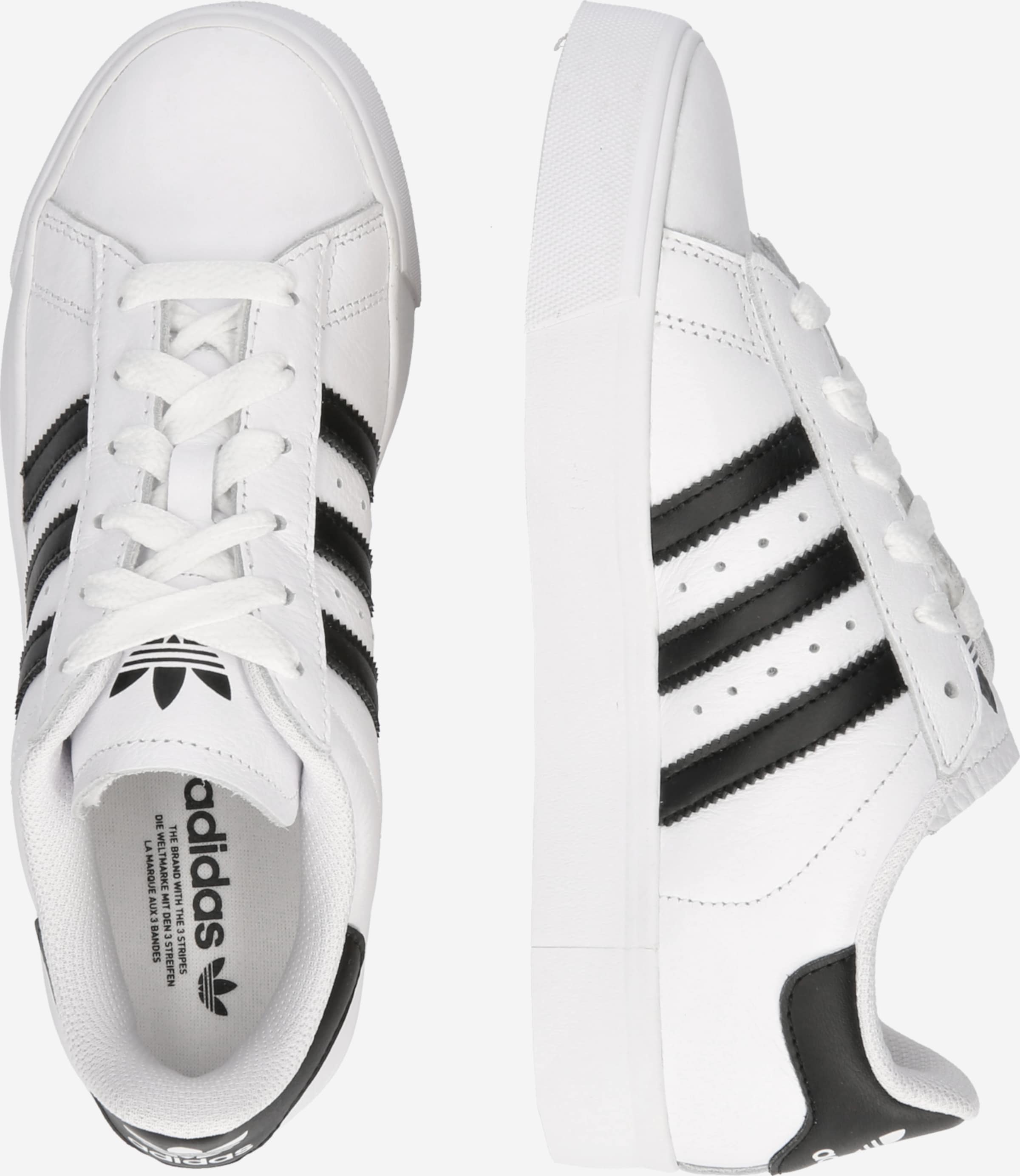 Adidas Superstar orangish blanche