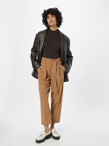 b.young Loose fit Pleat-front trousers 'DANTA' in Brown