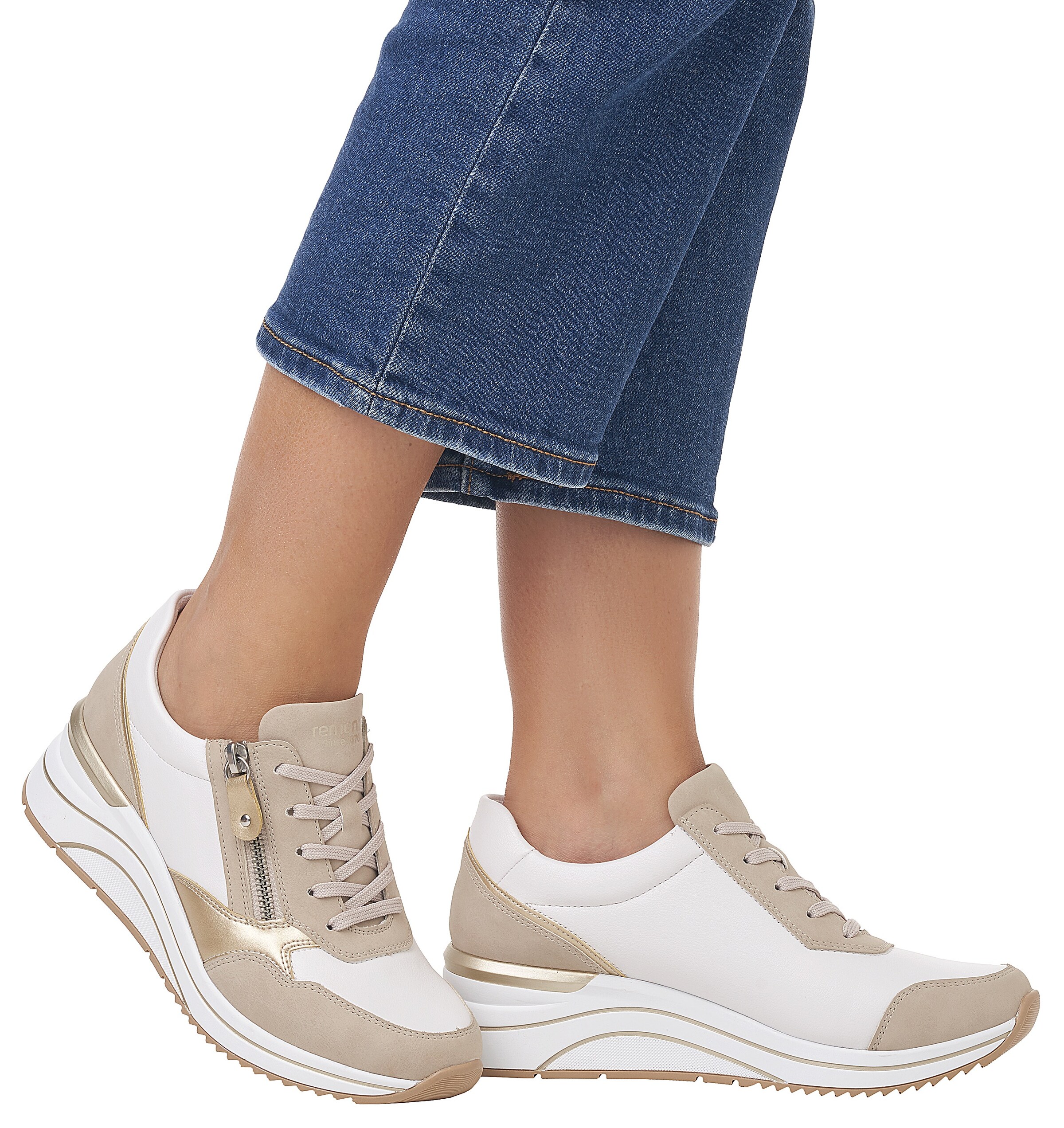 Baskets basses REMONTE en blanc