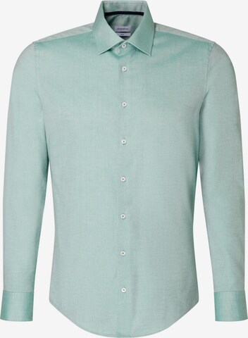 Coupe slim Chemise business SEIDENSTICKER en vert : devant