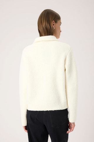 SOAKED IN LUXURY Knit cardigan 'SLSelene' in White