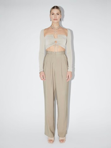 Wide leg Pantaloni con pieghe 'Draco' di LeGer by Lena Gercke in marrone