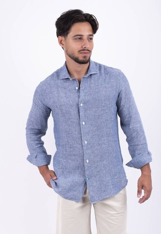 Panareha Regular fit Button Up Shirt 'CANNES' in Blue: front