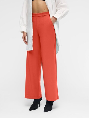 OBJECT Wide leg Pants 'Lisa' in Red