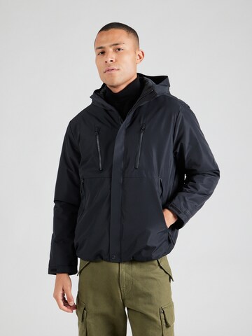 Veste mi-saison HOLLISTER en noir : devant
