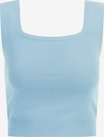 Tops en tricot MYMO en bleu : devant