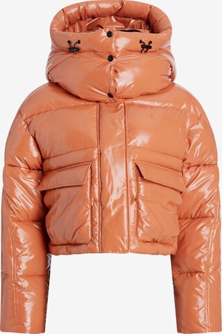 Calvin Klein Jeans Winter Jacket in Orange: front