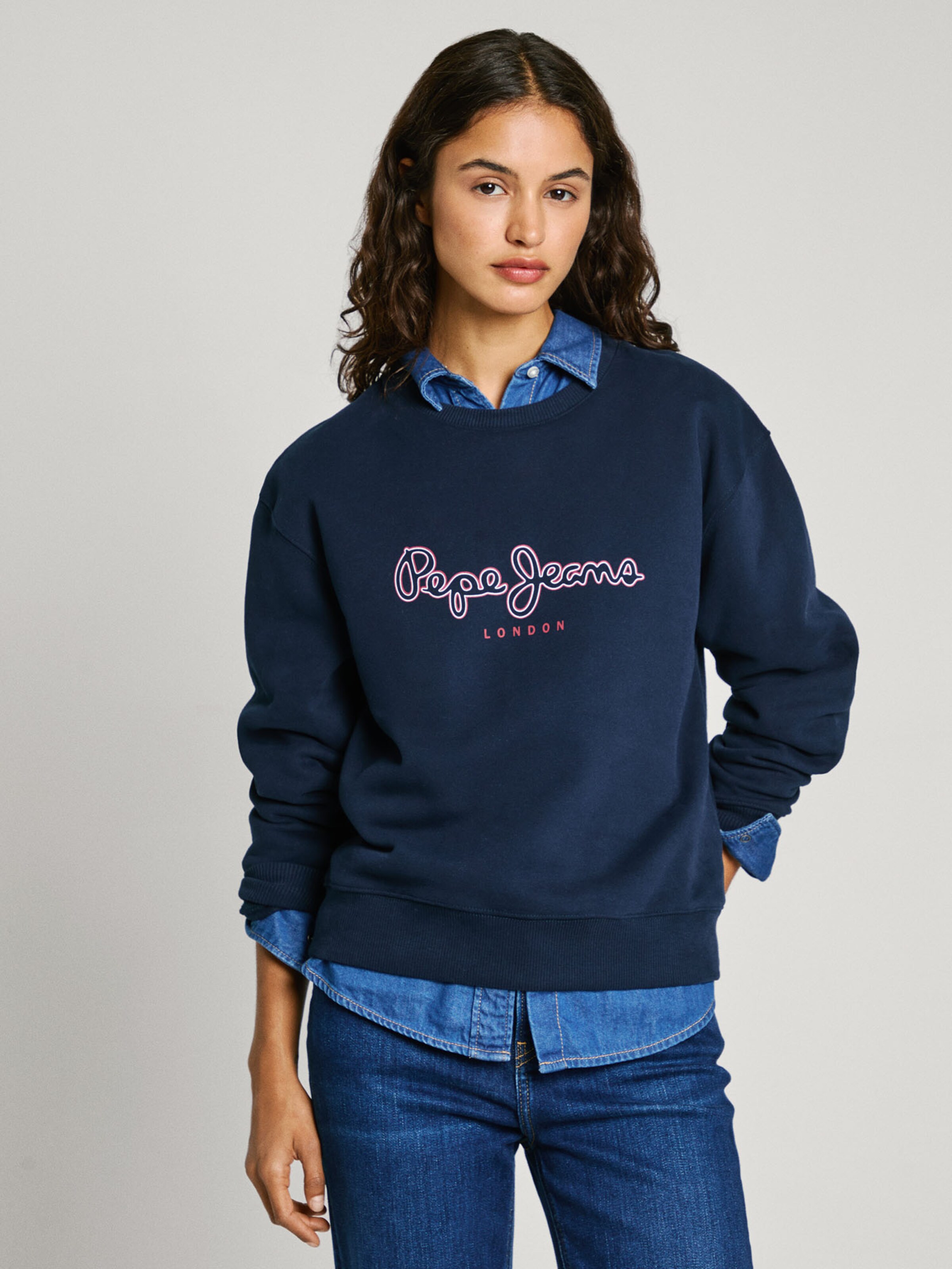 Pepe Jeans Sweatshirt in Navy ABOUT YOU