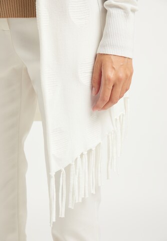 DreiMaster Klassik Плетена жилетка в бяло
