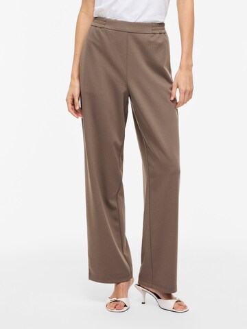 VILA Loose fit Trousers 'VIEllie' in Grey: front