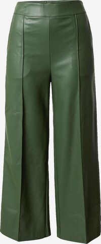 Warehouse Wide leg Pantalon in Groen: voorkant