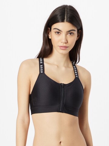 UNDER ARMOUR - Soutien Bustier Soutien de desporto em preto: frente