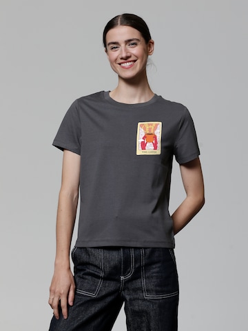 T-shirt 'Tarot The Coffee' Watapparel en gris : devant