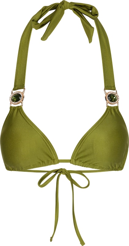 Moda Minx Triangel Bikinitop 'Amour' in Oliv